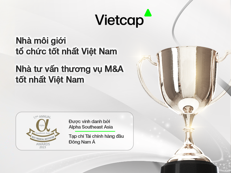 Vietcap đón nhận hai giải thưởng quan trọng từ Alpha Southeast Asia