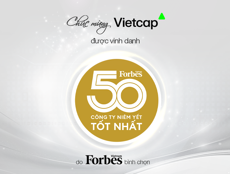 Vietcap nằm trong danh sách "Top 50 công ty niêm yết tốt nhất" của Forbes Việt Nam