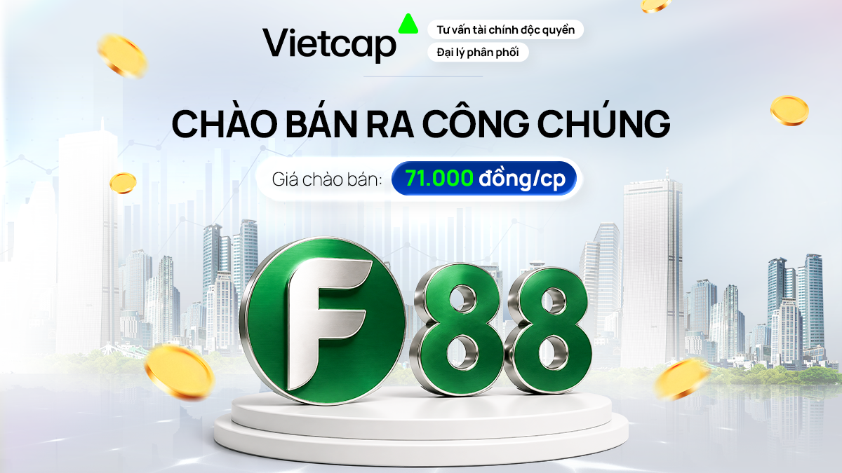 Vietcap - Thông báo Vietcap là Đại lý phân phối đợt chào bán thêm cổ phiếu ra công chúng của Công ty Cổ phần Đầu tư F88 Vietcap - Thông báo Vietcap là Đại lý phân phối đợt chào bán thêm cổ phiếu ra công chúng của Công ty Cổ phần Đầu tư F88